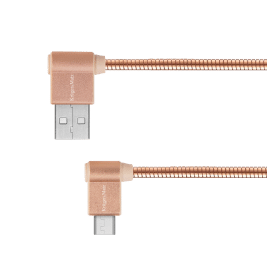 Kabel USB - wtyk kątowy typu C 1m 3A Kruger&Matz