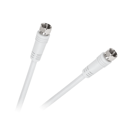 Kabel wtyk F - wtyk F 1,8m biały