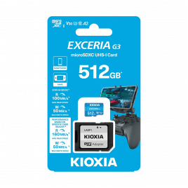 Karta pamięci microSD 512 GB UHS-I U1 Kioxia z adapterem