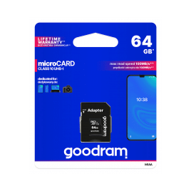Karta pamięci microSD 64GB UHS-I Goodram z adapterem