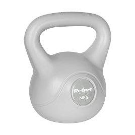 Kettlebell bitumiczny 24 kg szary REBEL ACTIVE