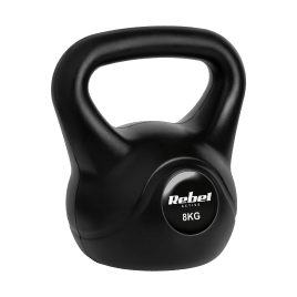 Kettlebell bitumiczny 8 kg REBEL ACTIVE