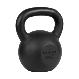 Kettlebell żeliwny 40kg, REBEL ACTIVE