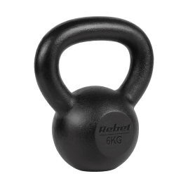 Kettlebell żeliwny 6kg, REBEL ACTIVE