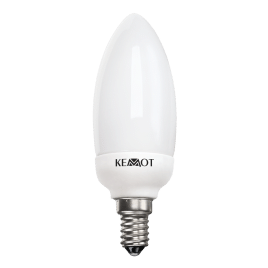 Kompaktowa lampa fluorescencyjna świeca 7W E14, 2700K