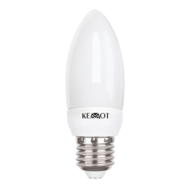Kompaktowa lampa fluorescencyjna (Świetlówka) świeca 7W, E27, 2700K