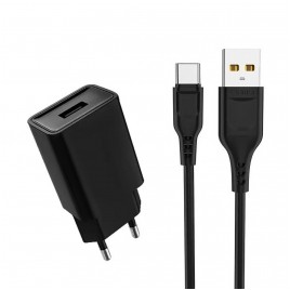 Ładowarka sieciowa USB + kabel USB typu C 2400 mA 12 W