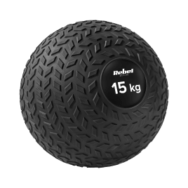 Mała piłka lekarska do ćwiczeń rehabilitacyjna Slam Ball 23cm 15kg, REBEL ACTIVE