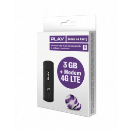 Modem HUAWEI E3372 LTE + starter 3GB PLAY