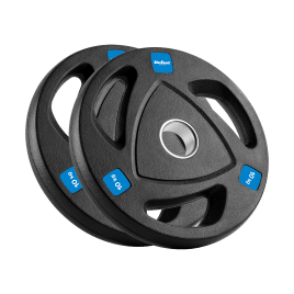 Obciążenie żeliwne olimpijskie gumowane zestaw 2x10kg, otwór 51mm , REBEL ACTIVE