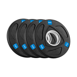Obciążenie żeliwne olimpijskie gumowane zestaw 4x1.25kg, otwór 51mm , REBEL ACTIVE