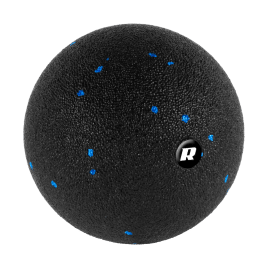 Piłka do masażu 12cm, kolor czarno-niebieski, materiał EPP, REBEL ACTIVE