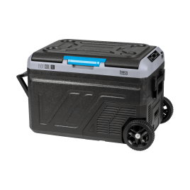 Profesjonalna lodówka turystyczna kompresorowa TEESA z funkcją mrożenia 40L DC12/24 AC 230V możliwość zasilania baterią, duże koła i solidna rączka, Bluetooth