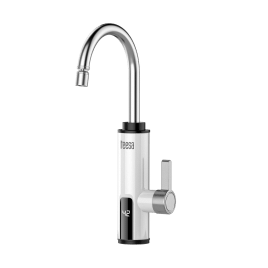 Przepływowy podgrzewacz wody - bateria kuchenna biała