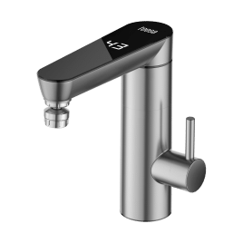 Przepływowy podgrzewacz wody - bateria stojąca metalowa