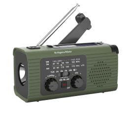 Radio solarne, przenośne radio awaryjne SOS, powerbank 5000mAh, latarka, dynamo, Kruger&Matz