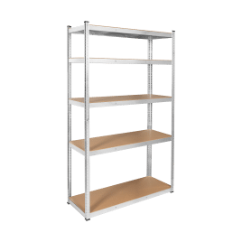 Regał metalowy magazynowy 205x120x45 srebrny Rebel