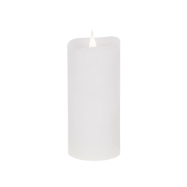 Świeca woskowa LED średnia rustic white