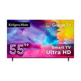 Telewizor Kruger&Matz 55" UHD Google TV 5.0 DVB-T2/T/C H.265 HEVC