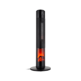 Termowentylator kolumnowy PTC Teesa 1000/2000W z funkcją imitacji kominka (pilot)
