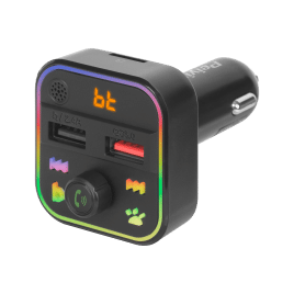 Transmiter samochodowy FM z funkcja bluetooth (2x USB)