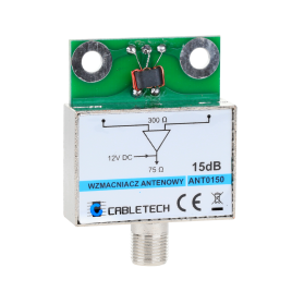 Wzmacniacz antenowy ekranowany 15dB Cabletech