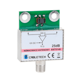 Wzmacniacz antenowy ekranowany 25dB Cabletech