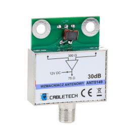 Wzmacniacz antenowy ekranowany 30dB Cabletech