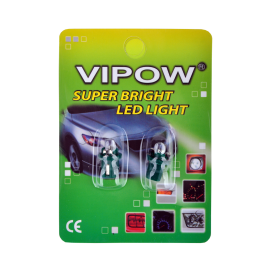Żarówka samochodowa 12V B8.5d- 1LED zielona/blister-2szt