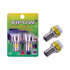 Żarówka samochodowa 12V S-25-12LED/1157 żółta/blister-2szt