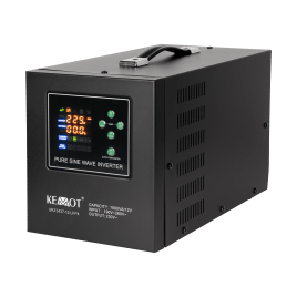Zasilacz awaryjny KEMOT PROsinus-1500-LFP4 przetwornica z czystym przebiegiem sinusoidalnym i funkcją ładowania 12V 230V 1500VA/1050W