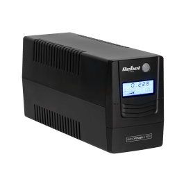 Zasilacz awaryjny komputerowy UPS REBEL model Nanopower Plus 1000 ( offline, 1000VA / 600W , 230 V , 50Hz , LCD , USB , RJ45 )