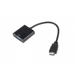 Złącze adapter wtyk HDMI - gniazdo VGA + AUDIO