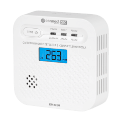 Czujnik czadu, tlenku węgla Kruger&Matz Connect S10 Tuya PN-EN50921