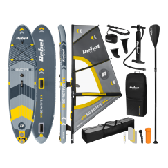 Deska REBEL ACTIVE SUP, windsurfing, pompowana, zestaw, 305x76x15