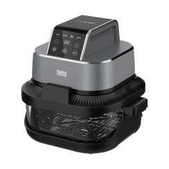 Frytkownica beztłuszczowa TEESA GLASS AIR FRYER 4L, 1,5 L, 1500W