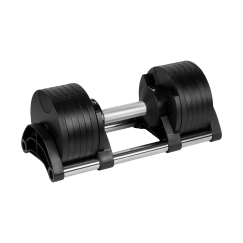 Hantel żeliwny regulowany automat 24 kg, skok co 2kg, REBEL ACTIVE