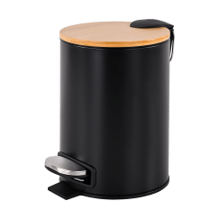 Kosz na śmieci łazienkowy 3l (czarny)