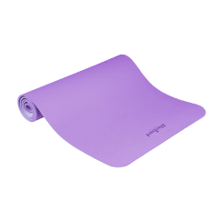 Mata gimnastyczna do ćwiczeń joga, pilates, fitness, 183x61cm, grubość 1cm, materiał TPE, fioletowa, REBEL ACTIVE