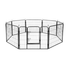 Modułowy kojec dla psa, stalowa zagroda, rozmiar S, 8 paneli 80x60 cm , REBEL ANIMALS
