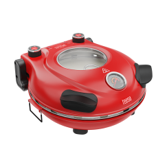 Piec do pizzy TEESA SUPREME + , 1200 W, 32 cm , okienko , wyjmowany kamień, sterowanie dwiema grzałkami
