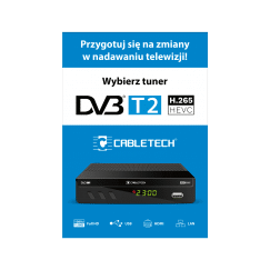 Plakat Cabletech Tuner DVB-T2