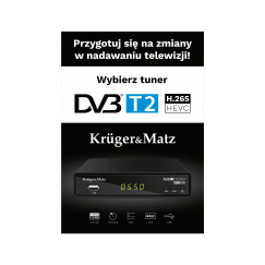 Plakat Kruger&Matz Tuner DVB-T2