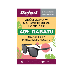 Plakat Rebel Electro - Promocja na okulary