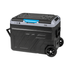 Profesjonalna lodówka turystyczna kompresorowa TEESA z funkcją mrożenia 50L DC12/24 AC 230V, duże koła i solidna rączka , Bluetooth, możliwość zasilania baterią