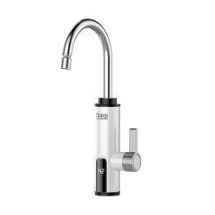 Przepływowy podgrzewacz wody - bateria kuchenna biała