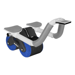 Przyrząd do ćwiczenia mięśni brzucha z timerem, AB roller Wheel AB-3 , kolor czarno-niebieski , REBEL ACTIVE