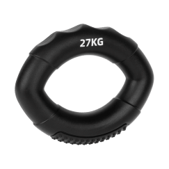 Silikonowy ściskacz do rąk do rehabilitacji rąk, 0 - 27 kg , czarny , REBEL ACTIVE