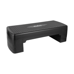 Step do aerobiku i ćwiczeń fitness, 3 stopnie, 68cm, czarny, REBEL ACTIVE