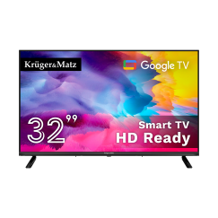 Telewizor Kruger&Matz 32" HD Google TV 5.0, DVB-T2/S2/T/C H.265 HEVC
